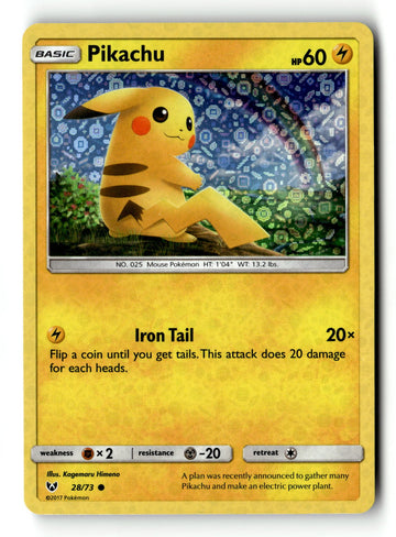 Pokemon Card Pikachu - General Mills Holo LP 28/73