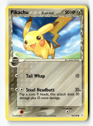 Pokemon Card Pikachu (Delta Species) Normal LP Holon Phantoms 79/110