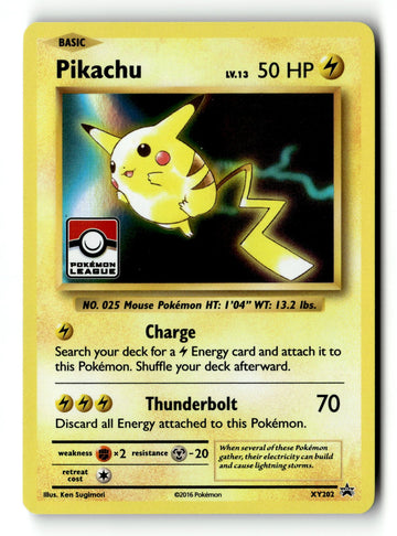 Pokemon Card Pikachu - Pokemon League Holo LP League & Championship Cards XY202