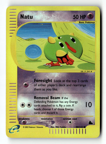 Pokemon Card Natu Reverse Holo LP Skyridge 080/144