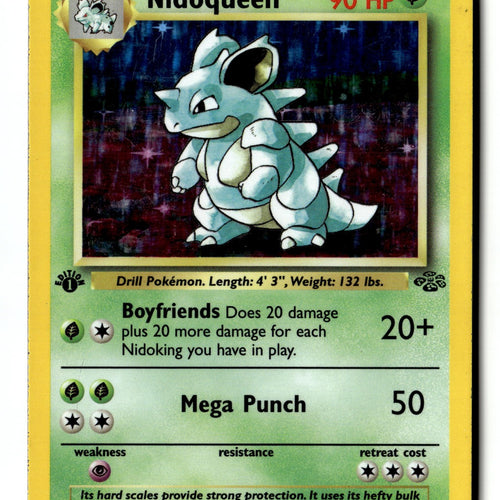 Pokemon Card Nidoqueen (7) Holo LP Jungle 7/64