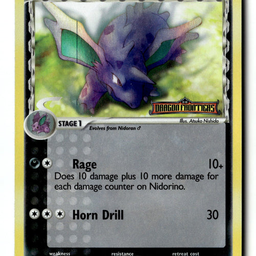 Pokemon Card Nidorino (Delta Species) Reverse Holo LP Dragon Frontiers 35/101