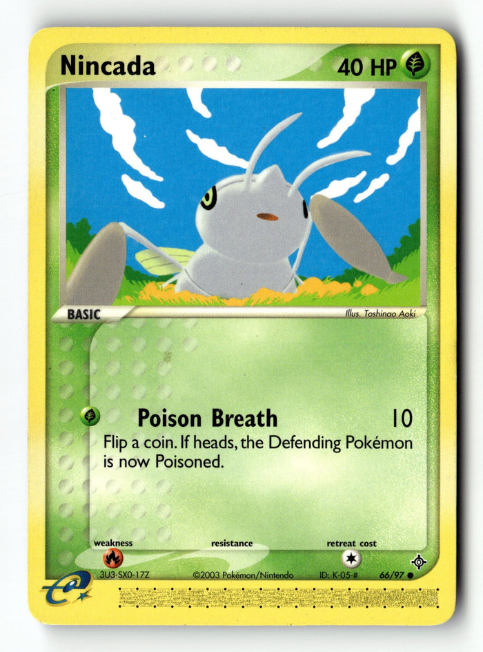 Pokemon Card Nincada - Normal LP Dragon 66/97