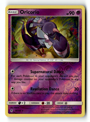 Pokemon Card Oricorio - Pokemon League Reverse Holo LP 56/145