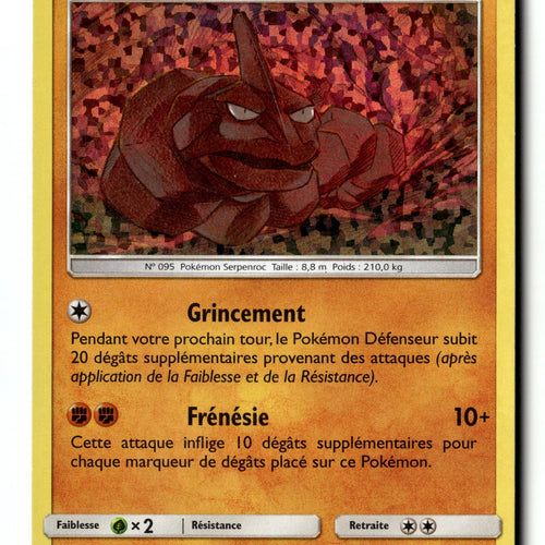 Pokemon Card Onix - Holo LP McDonald's Promos 2019 29/40 FRENCH
