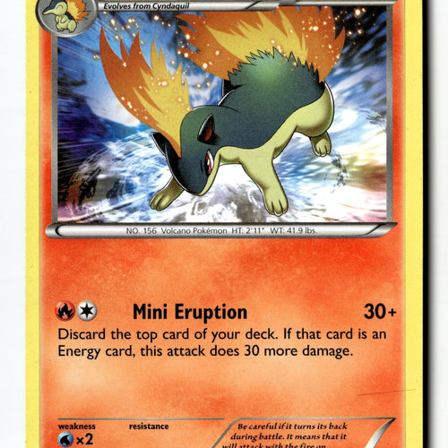 Pokemon Card Quilava Normal LP XY - BREAKthrough 19/162