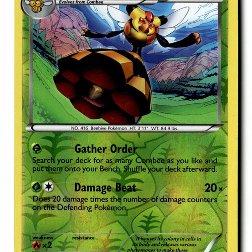 Pokemon Card Vespiquen Reverse Holo LP Plasma Storm 5/135