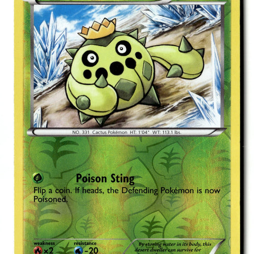 Pokemon Card Cacnea LP Plasma Freeze Reverse Holo Common 9/116