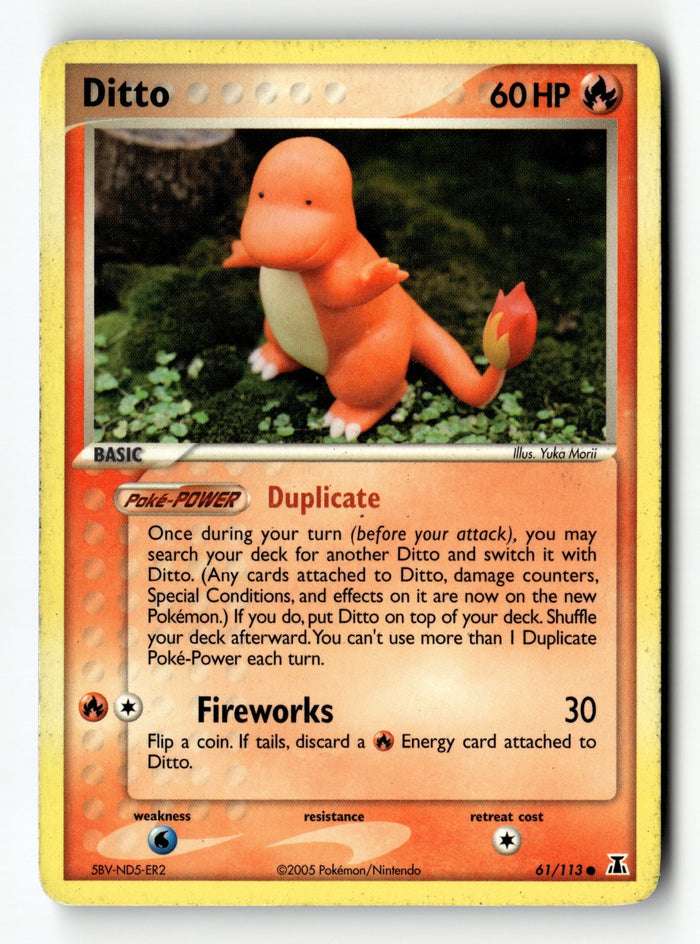 Pokemon Card Ditto - 61/113 (Charmander) LP Delta Species Common 061/113