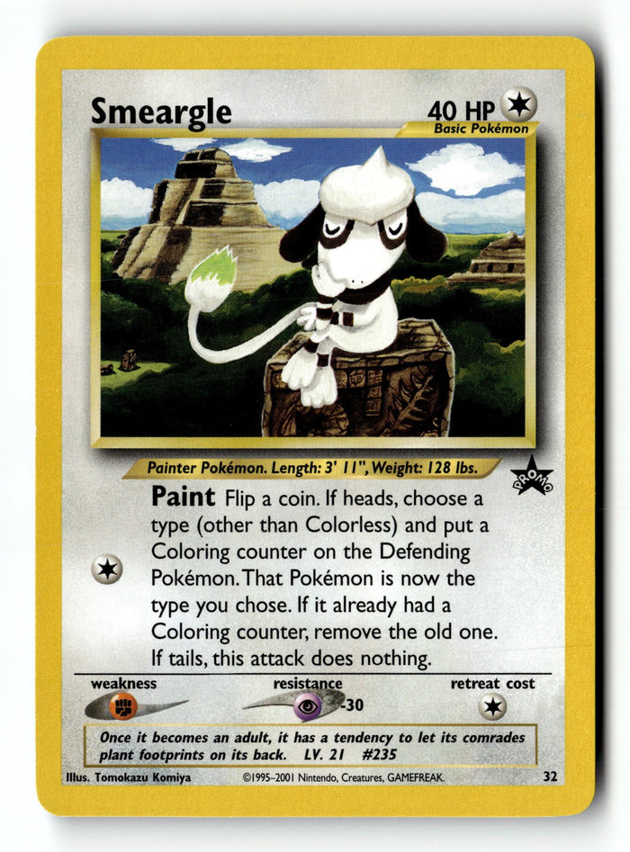Pokemon Card Smeargle LP WoTC Promo 32