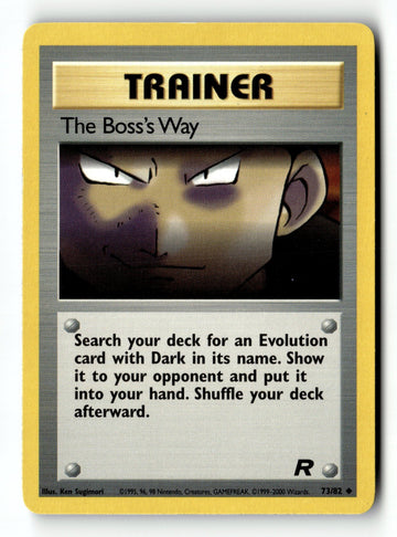 Pokemon Card The Boss's Way LP Legendary Collection 105/110