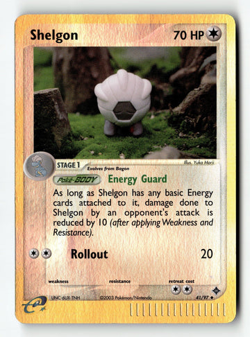 Pokemon Card Shelgon - Reverse Holo LP Dragon 41/97