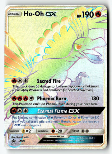 Pokemon Card Ho-Oh GX LP SM Promos Promo SM80