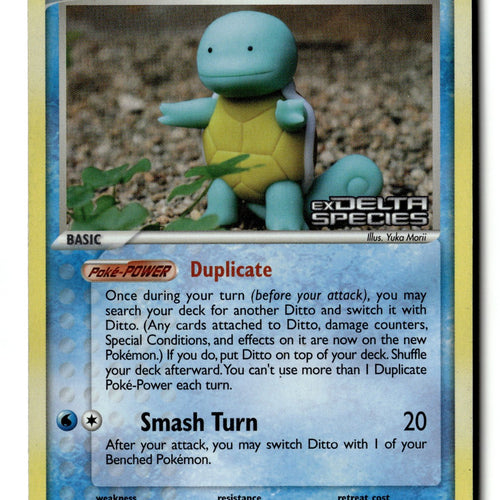 Pokemon Card Ditto - (Squirtle) LP Delta Species Reverse Holo Uncommon 40/113