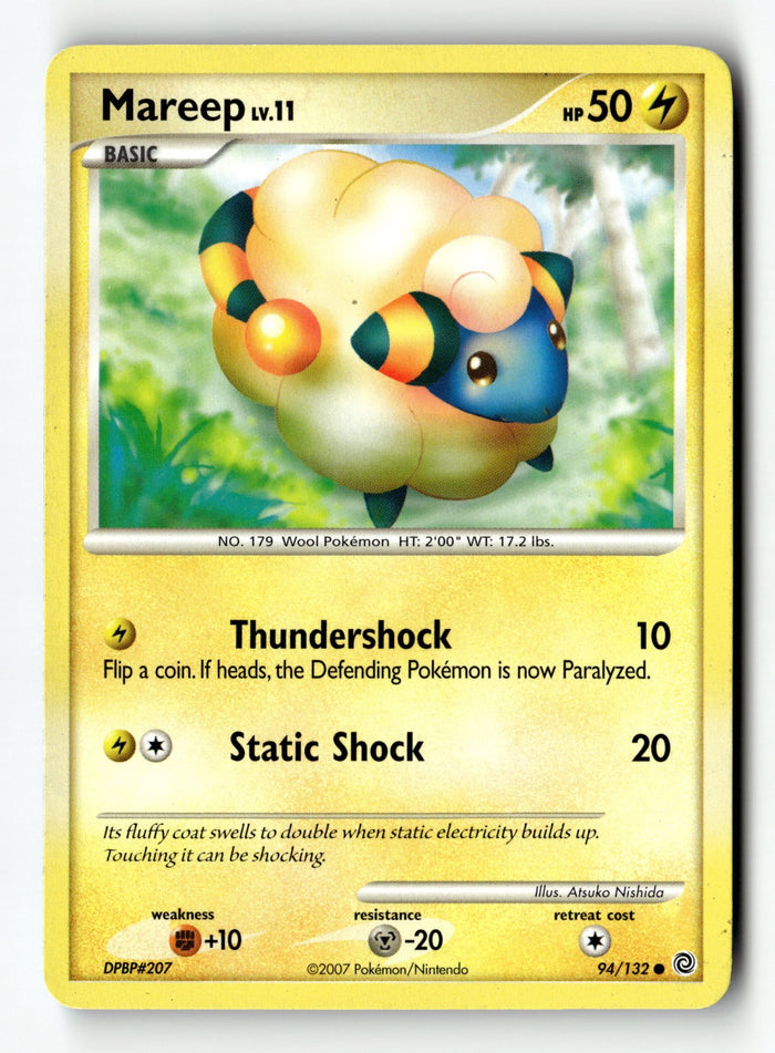 Pokemon Card Mareep Normal LP Secret Wonders 94/132