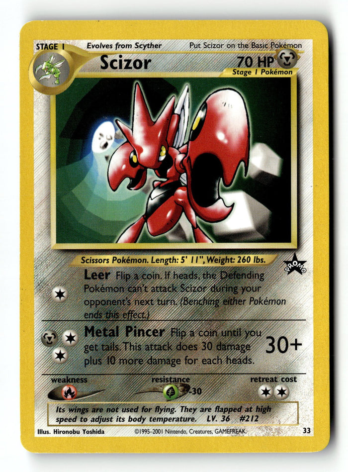 Pokemon Card Scizor LP WoTC Promo 33/53