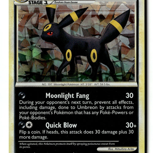 Pokemon Card Umbreon - 10/90 (Cracked Ice Holo) Holo LP Deck Exclusives 010/090