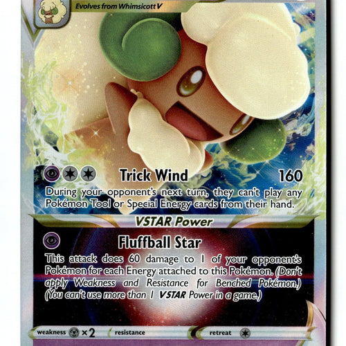 Pokemon Card Whimsicott VSTAR Holo LP SWSH09: Brilliant Stars 065/172