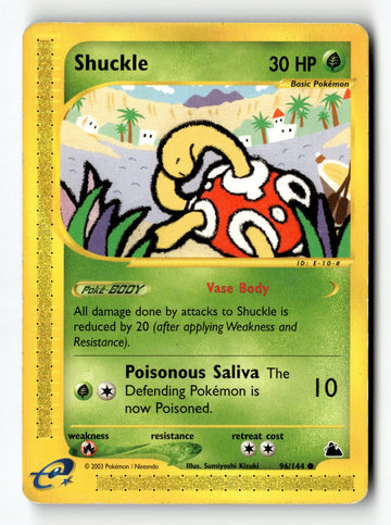 Pokemon Card Shuckle LP Skyridge 096/144