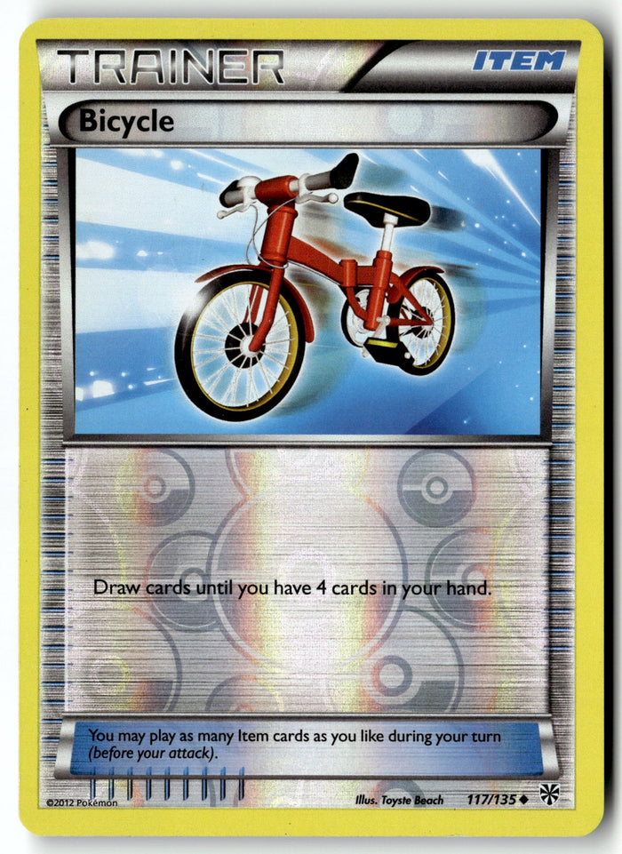 Pokemon Card Bicycle LP Plasma Storm Reverse Holo Uncommon 117/135