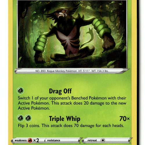 Pokemon Card Zarude Holo LP Crown Zenith 016/159