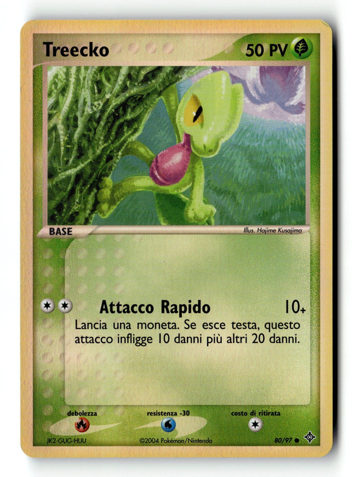 Pokemon Card Treecko Reverse Holo LP Dragon 80/97