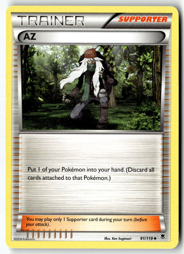 Pokemon Card AZ LP XY - Phantom Forces Uncommon 91/119