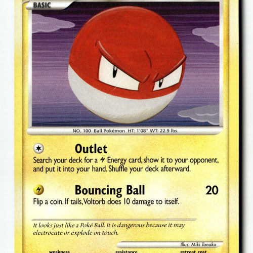 Pokemon Card Voltorb (81) LP Stormfront 81/100