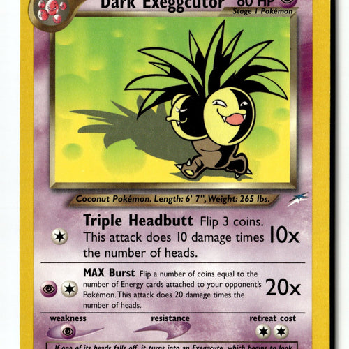 Pokemon Card Dark Exeggcutor LP Neo Destiny Uncommon 033/105