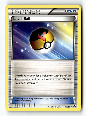 Pokemon Card Level Ball LP Next Destinies Uncommon 89/99