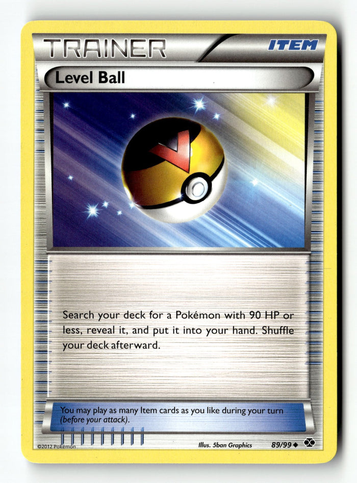 Pokemon Card Level Ball LP Next Destinies Uncommon 89/99