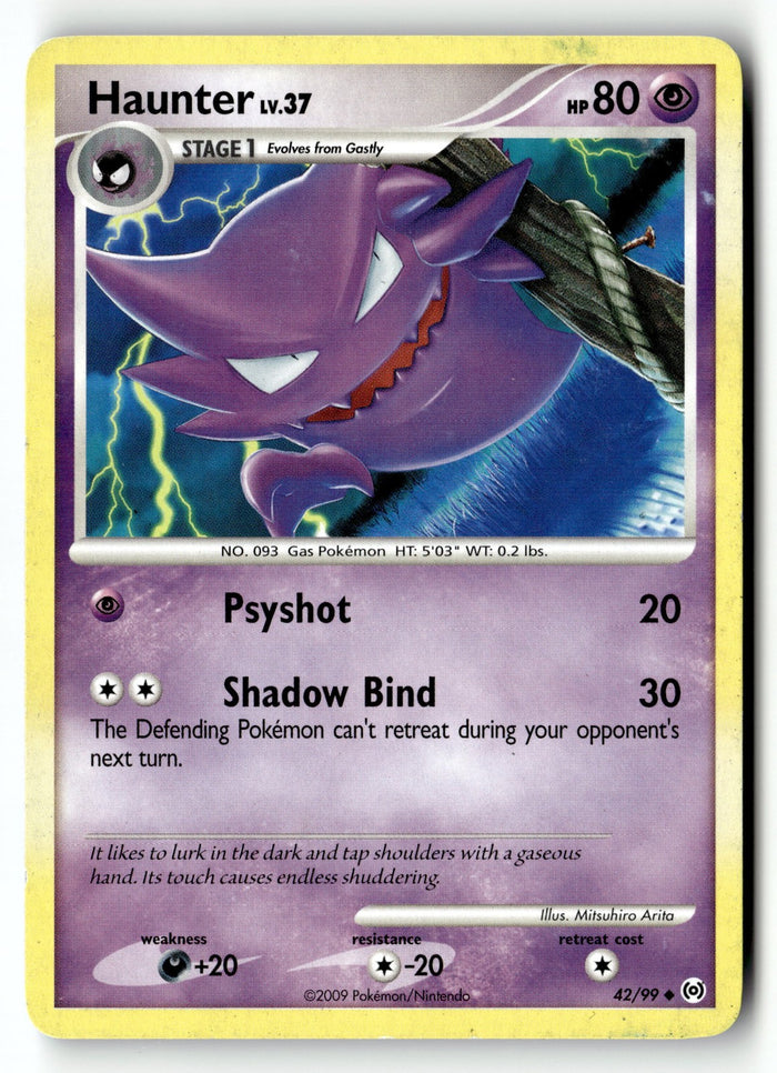 Pokemon Card Haunter LP Arceus Uncommon 42/99