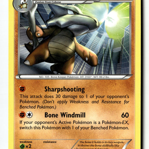 Pokemon Card Marowak Normal LP XY - BREAKthrough 78/162