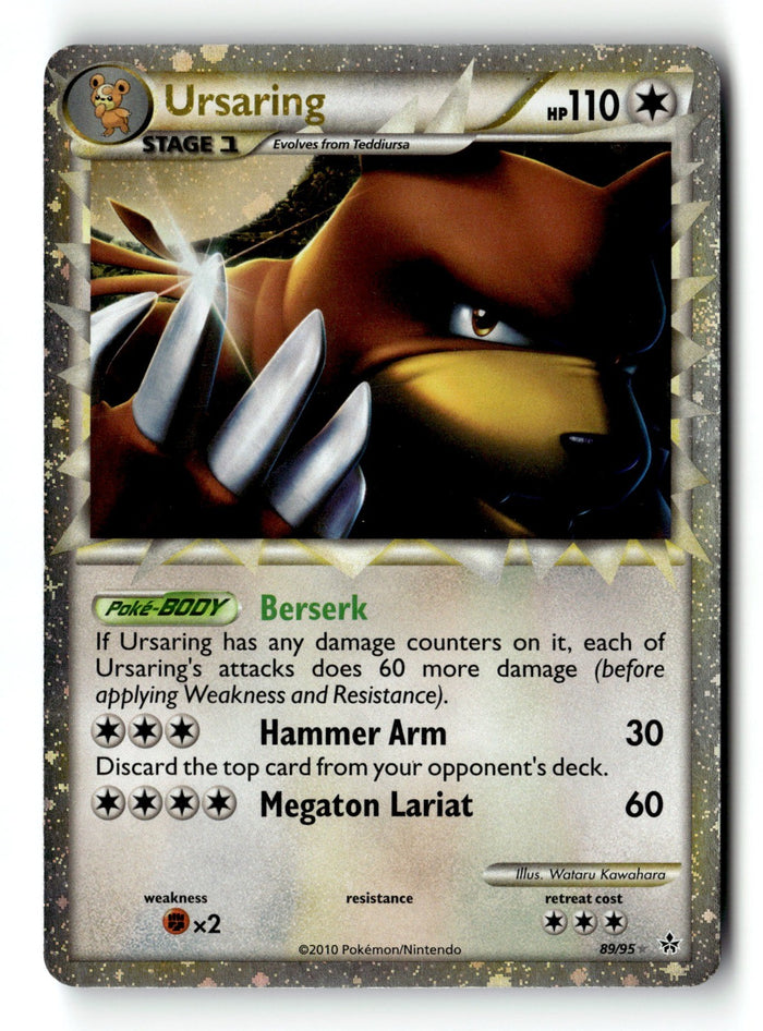 Pokemon Card Ursaring (Prime) Holo LP Unleashed 89/95