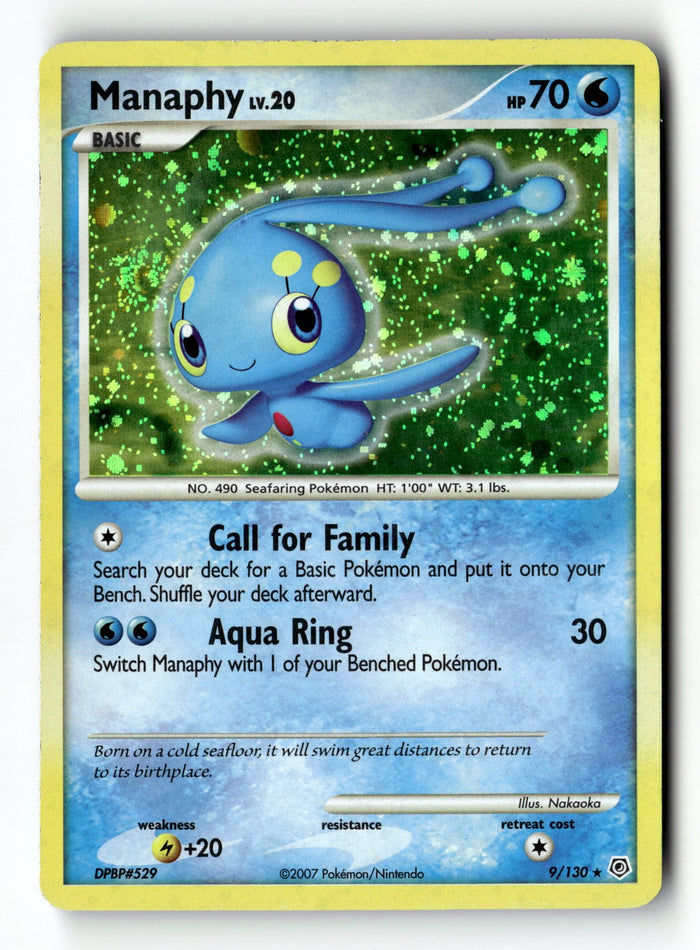 Pokemon Card Manaphy Holo LP POP Series 6 3/17
