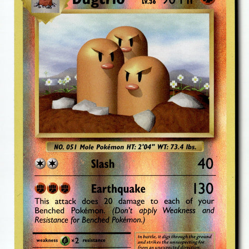 Pokemon Card Dugtrio LP XY - Evolutions Reverse Holo Rare 56/108