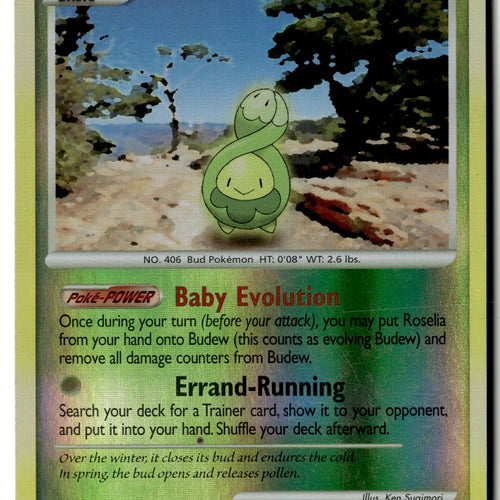Pokemon Card Budew LP Diamond and Pearl Uncommon Reverse Holo 43/130