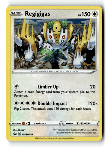 Pokemon Card Regigigas - Cosmo Holo LP  Sword & Shield Promo Cards Promo SWSH247