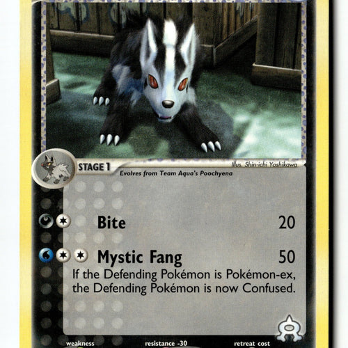 Pokemon Card Team Aqua's Mightyena - LP Team Magma vs Team Aqua 15/95