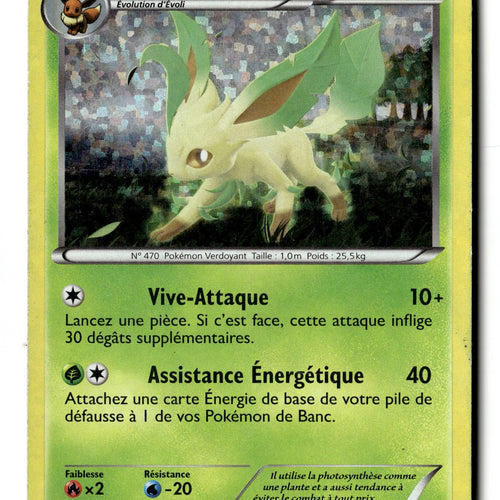 Pokemon Card LP Leafeon 1/12 Holo 2013 Promo McDonald's Pokemon FRENCH