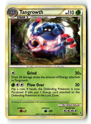 Pokemon Card Tangrowth LP Call of Legends 34/95