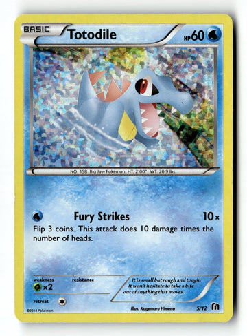 Pokemon Card Totodile - 5/12 Holo LP McDonald's Promos 2016 5/12