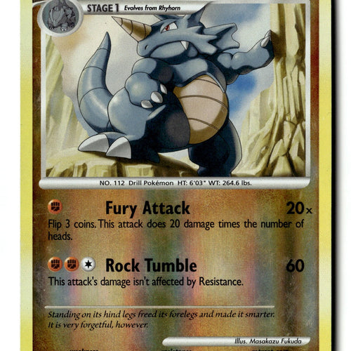 Pokemon Card Rhydon Reverse Holo LP Supreme Victors Uncommon 80/147