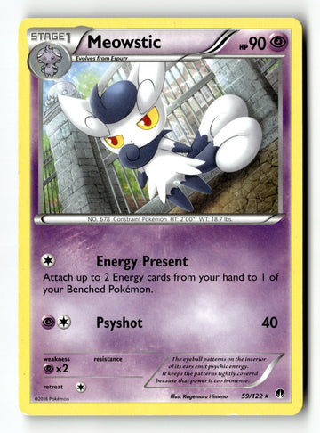 Pokemon Card Meowstic LP XY - BREAKpoint 59/122