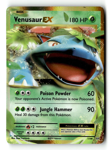 Pokemon Card Venusaur EX Holo LP XY - Evolutions 1/108