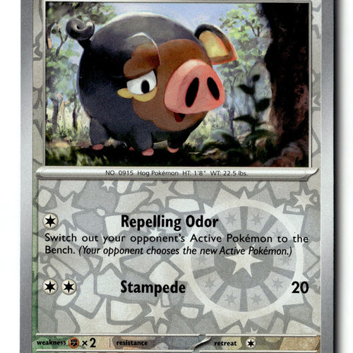 Pokemon Card Lechonk - LP Scarlet & Violet Base Set Reverse HoloCommon 154/198