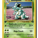 Pokemon Card Nidoqueen (23) 1st Edition LP Jungle 23/64