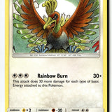 Pokemon Card Ho-Oh LP SM - Lost Thunder Rare 160/214