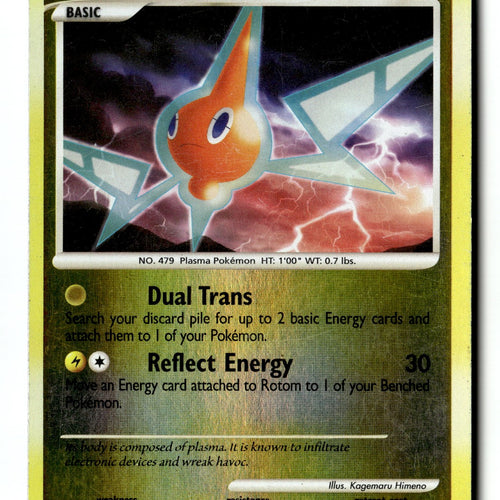 Pokemon Card Rotom Reverse Holo LP Majestic Dawn Rare 13/100