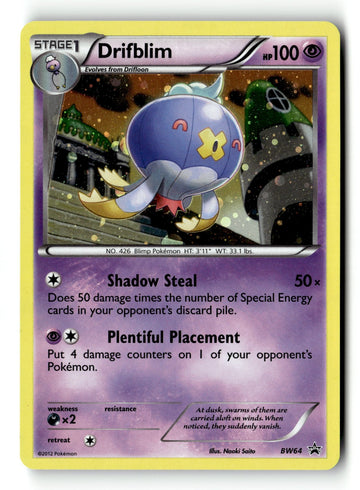 Pokemon Card Drifblim - LP Black and White Promos Promo BW64